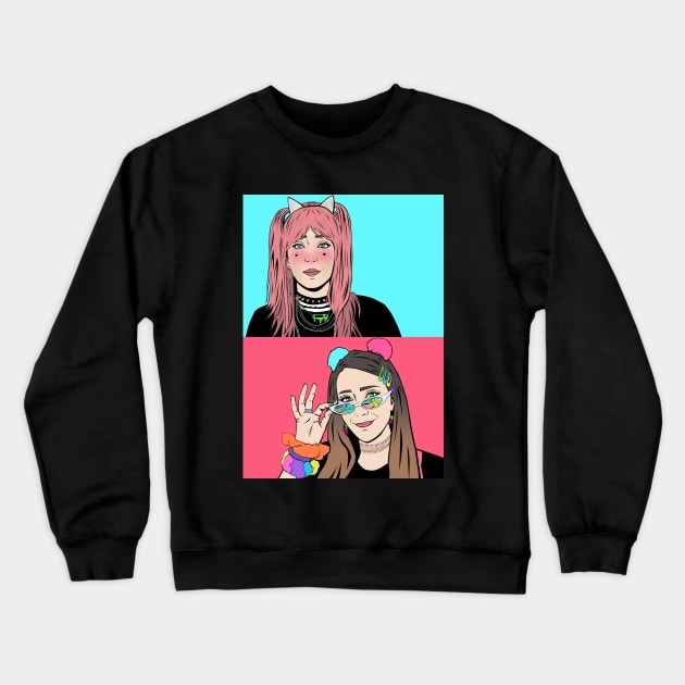 Jenna Marbles Crewneck Sweatshirt by miyku